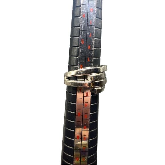 Sterling silver 925 interlaced woven ring size 6.5 - Picture 10 of 10